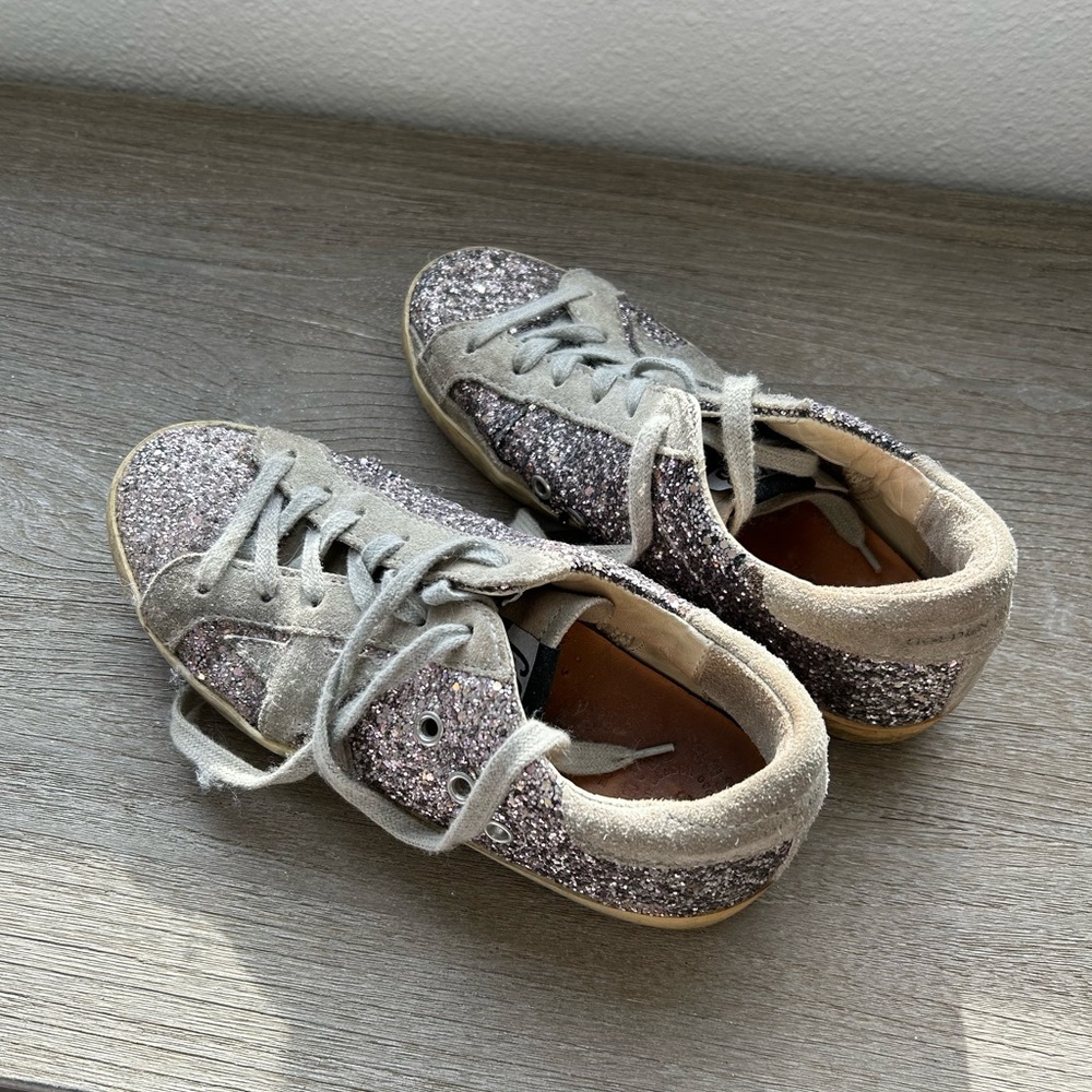Pink Glitter Golden Goose sz 36